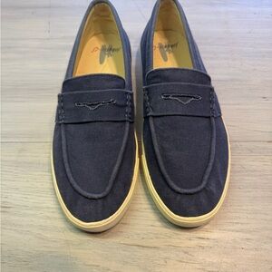 johnnie-O Navy Slip-On Loafers